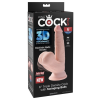  6" Triple Density Cock With Swinging Balls   Light