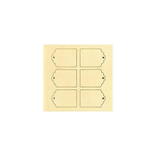  6db címke,  mérete: 14x40 mm dekorációs kellék