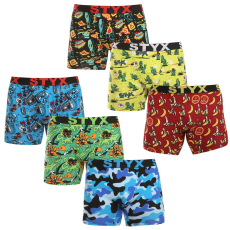  6PACK férfi boxeralsó Styx hosszú art sportos gumipánt többszínben (6UN13198780) XL