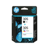  6ZD17AE Tintapatron multipack Deskjet 2320,2710, 4120 nyomtatókhoz, HP 305, fekete, színes...