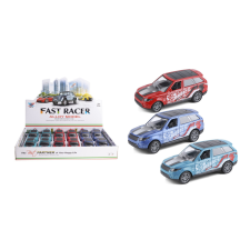  712008 FÉM AUTÓ &quot;FAST RACER&quot;3S 1:36 dekoráció