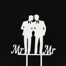  7683 28 Esküvői tortadísz fehér dekorációs kellék