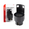  7/13 Tűs Pótkocsi Adapter – AMiO 03211 | 7 PIN Aljzatról 13 PIN Utánfutóra, 12V