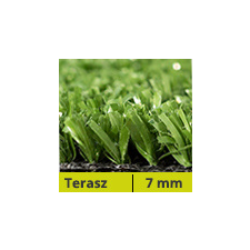  7 mm-es műfű - Teraszra, erkélyre, 8 év garancia (1x5m = 5m2) tekercs műfű