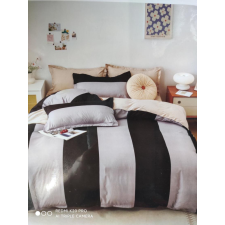  7 részes ágynemű garnitúra / Fekete csíkos szett lakástextília