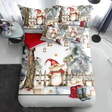  7 részes minőségi karácsonyi ágynemű X-mas 14 KC-03 lakástextília