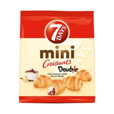 7DAYS Croissant 7DAYS mini kakaós és vanília ízű töltelékkel 200g alapvető élelmiszer