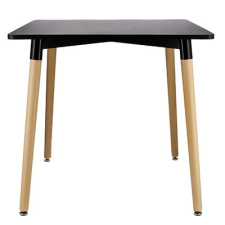  80x80 cm-es fekete négyzet alakú asztal 41211 kerti bútor