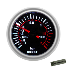  84030 2BAR Turbónyomás mérőóra fehér számlapos