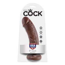  8" Cock  Brown műpénisz, dildó