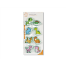  8 db-os dinós műanyag süti kiszúró készlet sütés és főzés