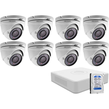  8 dome infrakamerás HIKVISION HDTVI megfigyelő kamera