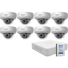 8 varifokális dome infrakamerás HIKVISION HDTVI megfigyelő kamera