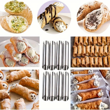 8db krémtölcsér forma, tapadásmentes cannoli formák tubuskészletek, sütés és főzés
