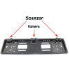  8LED-es Rendszámtábla keretbe épített tolatókamera + 2db tolatószenzor