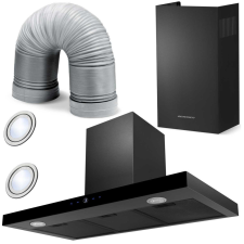  90 cm-es fekete Berdsen BT-218 páraelszívó páraelszívó