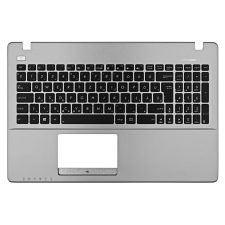  90NB02G1-R31HU0 gyári új magyar fekete laptop billentyűzet + szürke felső fedél laptop alkatrész