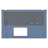  90NB0M96-R32HU0 gyári új, magyar háttérvilágított laptop billentyűzet + kék felső fedél (touchpad nélkül)