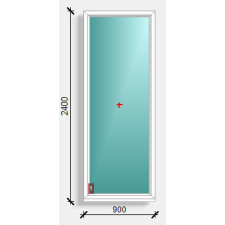  90x240 fix ablak Rehau Synego 80 nyílászáró