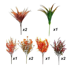  9 darabos Őszi Művirág Csokor Szett PC246341 dekoráció