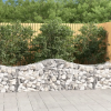  9 db íves horganyzott vas gabion kosár 200x50x60/80 cm