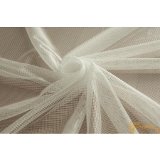  (9 szín) Aster hálókötésú natúr hatású fényáteresztő függöny-02 Fehér lakástextília