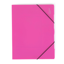  A4 irattartó mappa gumival, átlátszatlan magenta mappa