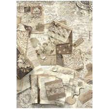  A4 rizspapír csom. - Old Lace letters dekorációs kellék