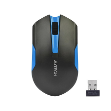 A4Tech V-TRACK G3-200N-1 Wireless Egér - Fekete/Kék (A4TMYS46037) egér