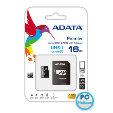 A-Data 16GB microSDHC Class 10 UHS-I U1 + adapterrel memóriakártya