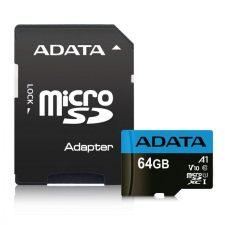 A-Data 64GB microSDXC Premier Class 10 UHS-I V10 A1 + adapterrel memóriakártya