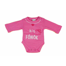A-K Kis főnök feliratos hosszú ujjú baba body kombidressz, body