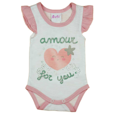 A-K Ujjatlan baba body szívecskés mintával kombidressz, body