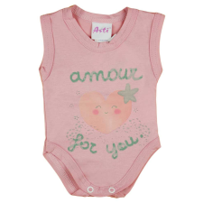 A-K Ujjatlan szívecskés baba body kombidressz, body