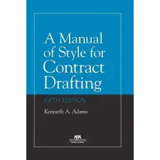  A Manual of Style for Contract Drafting, Fifth Edition idegen nyelvű könyv