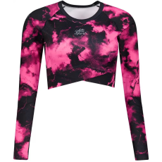  A nők funkcionális növényi teteje hosszú ujjú prémiummal ALTISPORT VOJ/ALW066TR04 FEKETE -PINK méret: XS