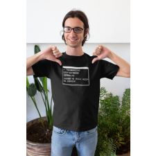  A programozás szabálya fekete póló egyedi ajándék