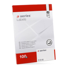 A-Series Etikett címke, 105x42,3mm, 100 lap, 14 címke/lap A-Series etikett