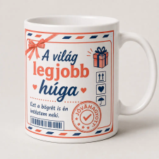  A világ legjobb húga postai bögre bögrék, csészék