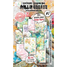 AALL &amp; Create Design Paper Kreatív karton Papyrus Vert A6 10 lap decoupage papír