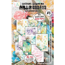 AALL &amp; Create Design Paper Kreatív karton Prism Palette A5 10 lap decoupage papír