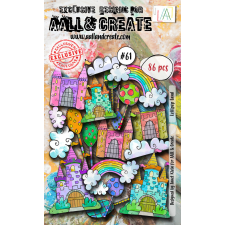 AALL & Create Kivágatok - Lollipop Land - Ephemera Die-Cuts (1 csomag) matrica