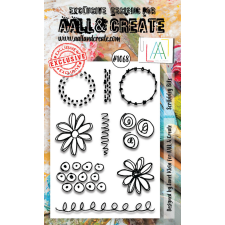 AALL & Create Szilikonbélyegző A6 - Scribbley Bits - Stamp Set (1 db) bélyegző