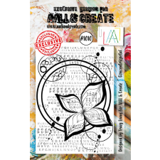 AALL &amp; Create Szilikonbélyegző A7 - Concentricpetal - Stamp Set (1 db) bélyegző