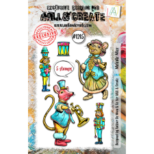 AALL &amp; Create Szilikonbélyegző A7 - Melodic Mice - Stamp Set (1 db) bélyegző