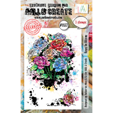 AALL &amp; Create Szilikonbélyegző A7 - Roses In Bloom - Stamp Set (1 db) bélyegző
