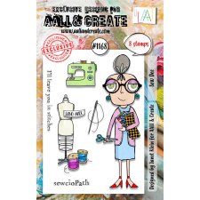 AALL & Create Szilikonbélyegző A7 - Sew Dee - Stamp Set (1 db) dekorációs kellék