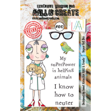 AALL & Create Szilikonbélyegző A7 - Super Vet Dee - Stamp Set (1 db) bélyegző