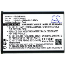  AB2000KWMU Telefon akkumulátor 1900 mAh mobiltelefon akkumulátor