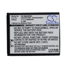 AB483640DU Akkumulátor 700 mAh mobiltelefon akkumulátor